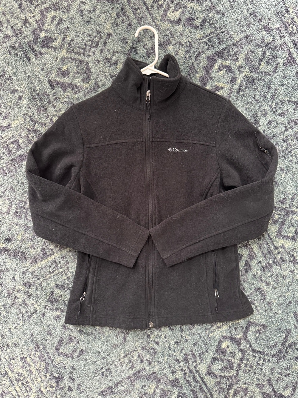 Columbia Black Fleece Zip-Up Jacket